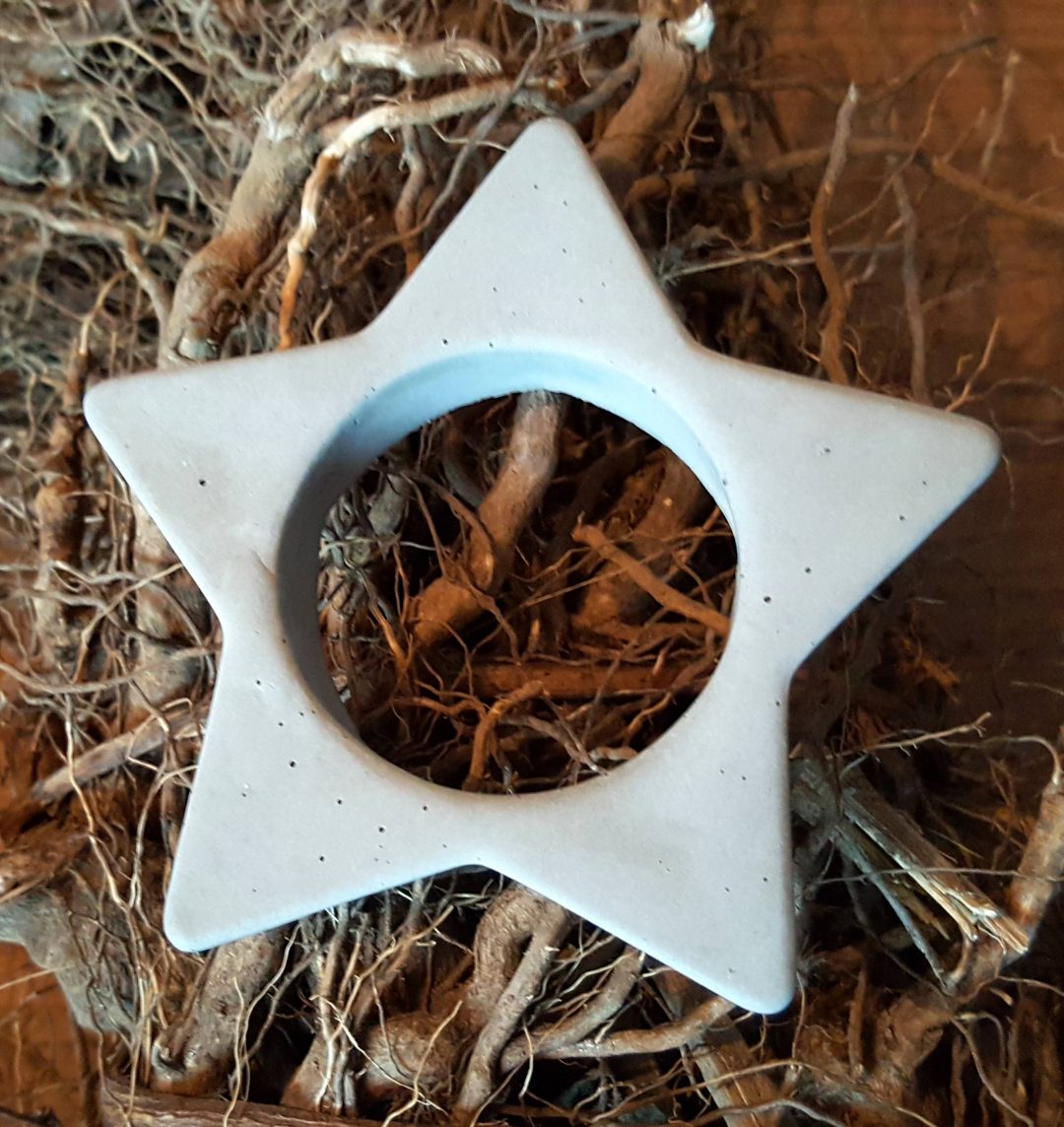 Adventskranz Silikonform Mit Stern | Für Kerzen, Gips & Epoxidharz