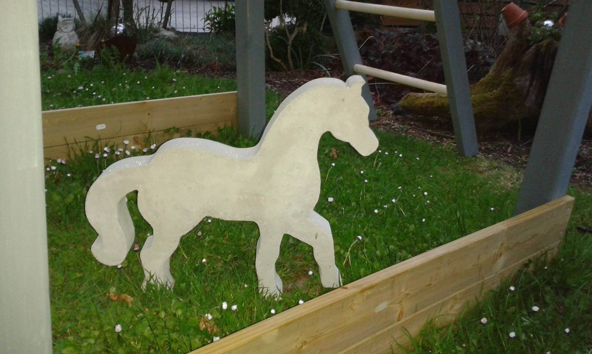 Pferd mit Rosette Form Länge 11,5 cm Pferd Giessform 