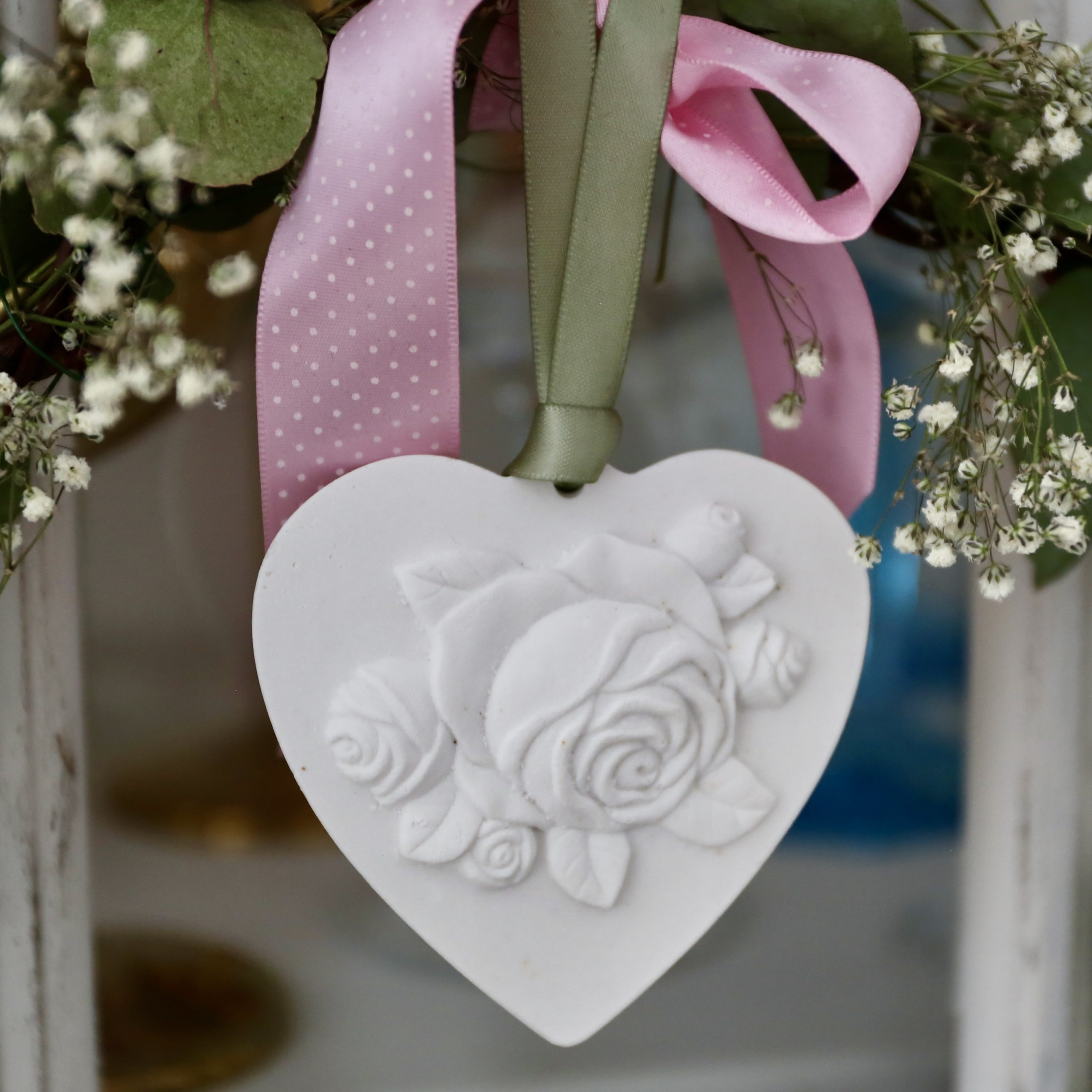 *Silikon-Gießform - Herz - Anhänger - Blumenbild* – Bild 16