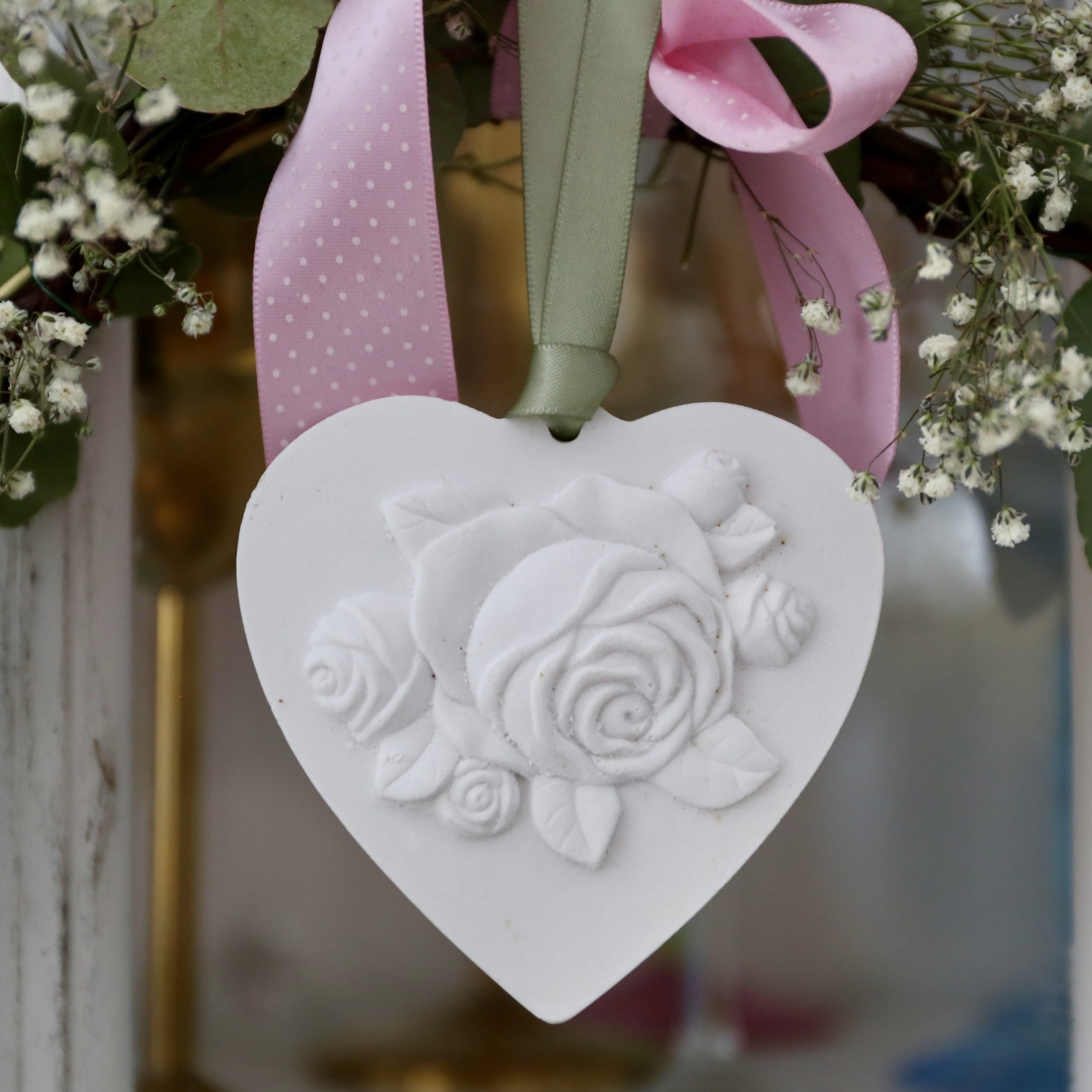 *Silikon-Gießform - Herz - Anhänger - Blumenbild* – Bild 18