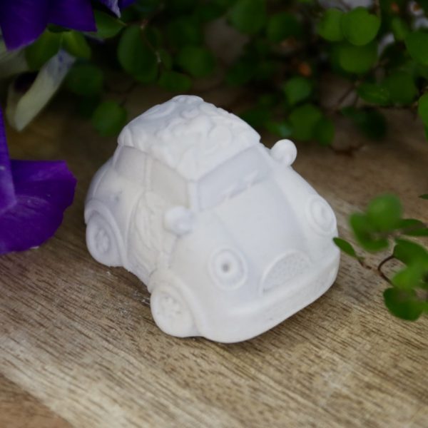 *Silikon - Gießform - Kleines Auto - mit Blümchen - nostalgisch* – Bild 2