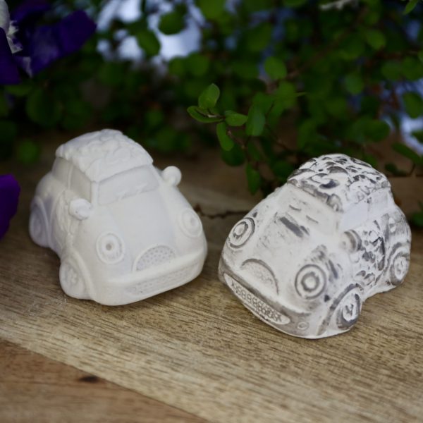 *Silikon - Gießform - Kleines Auto - mit Blümchen - nostalgisch* – Bild 6