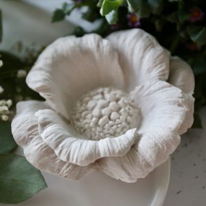 *Silikon-Gießform - Mohnblüte - aufgeblüht - Mohnblume*