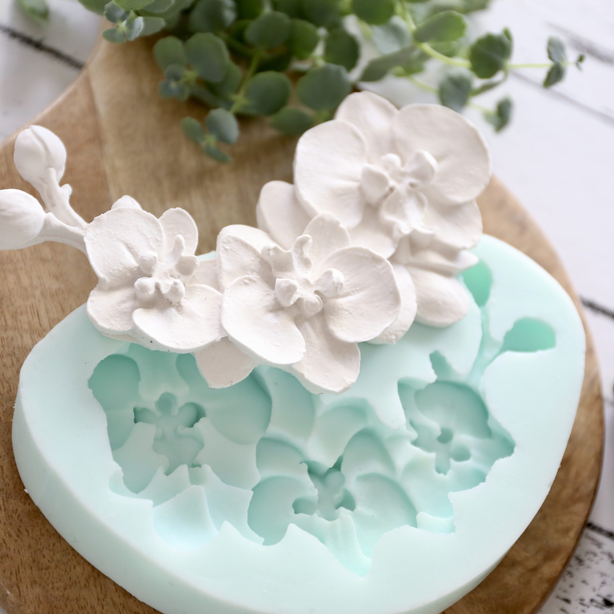 *Silikon-Gießform - Wunderschöne Orchidee - Blumenranke - Blüten* – Bild 7