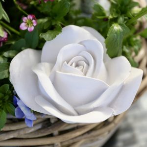 *Silikon-Gießform - Schöne Rosenblüte - aufgeblüht*