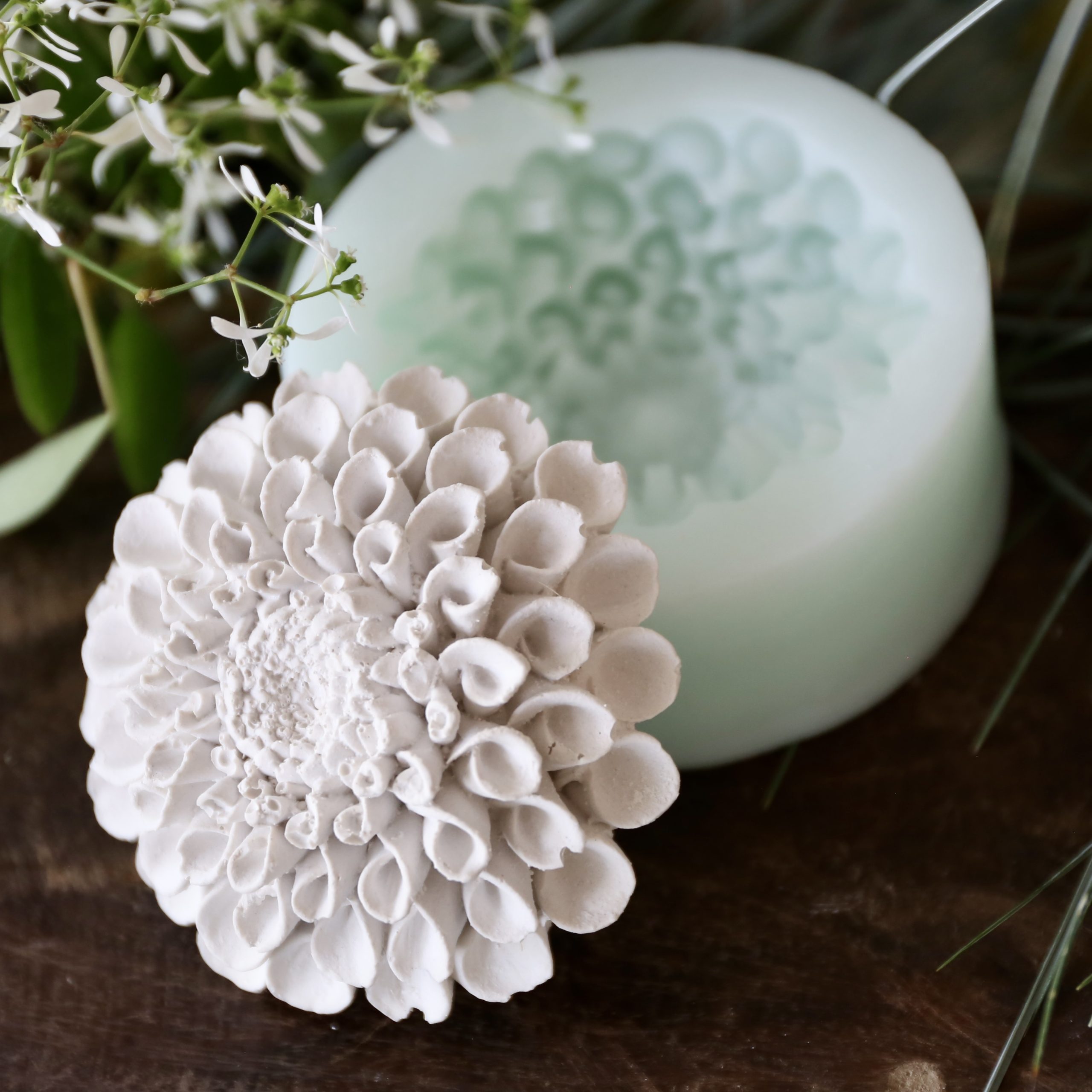 *Silikon - Gießform - Blüten - Blumen - Dahlie* – Bild 7