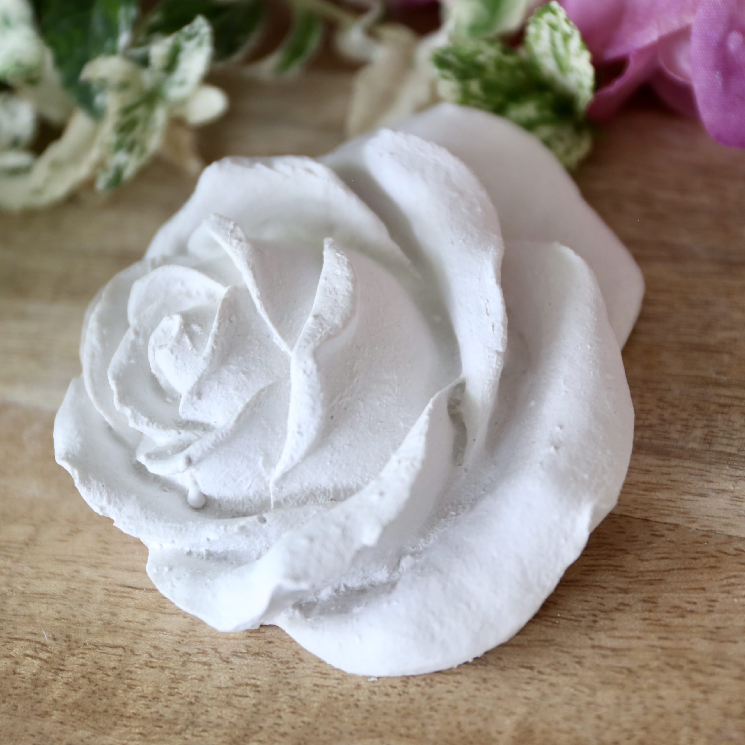 *Silikon - Gießform - Blüten - Blumen - Flach - Rose*