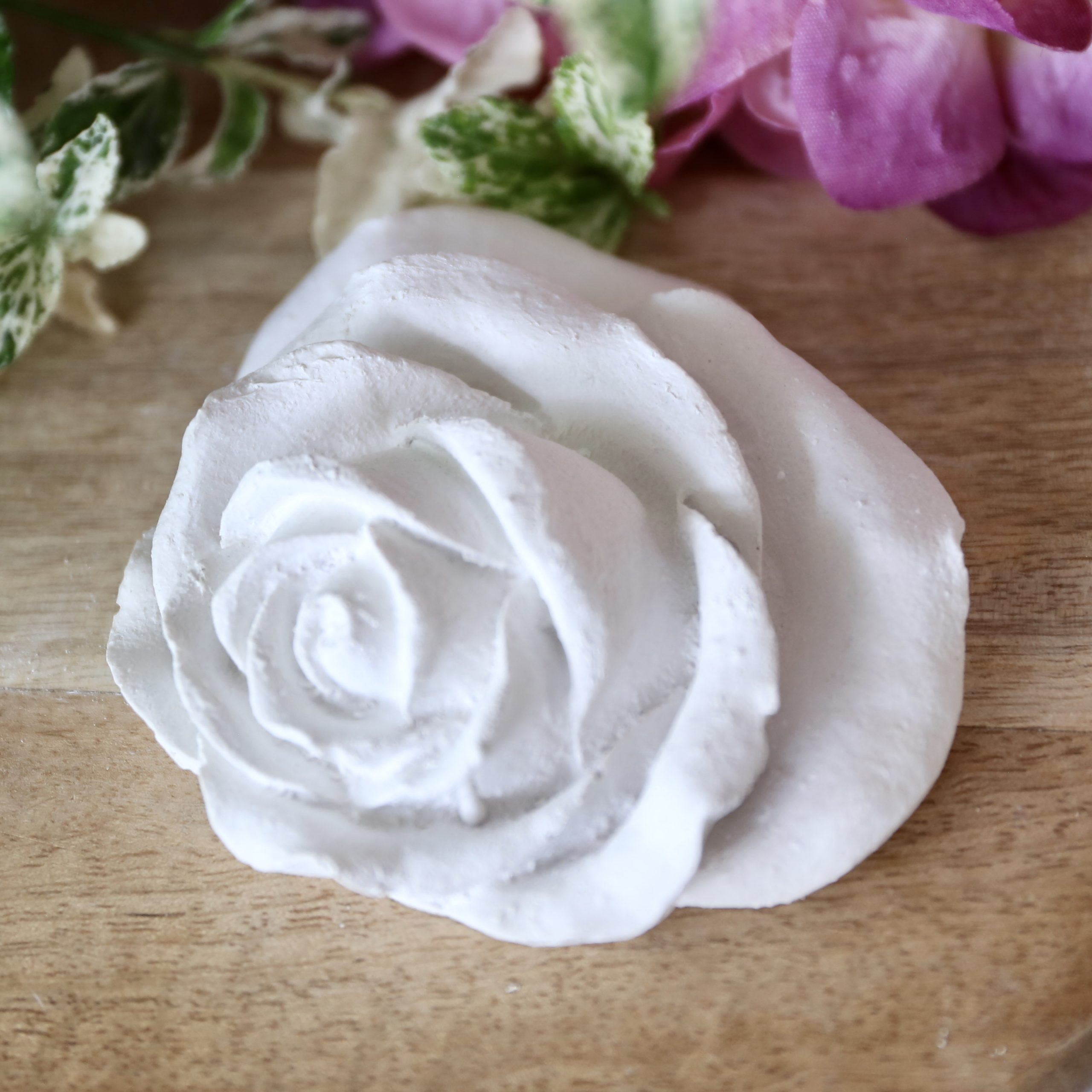 *Silikon - Gießform - Blüten - Blumen - Flach - Rose* – Bild 3