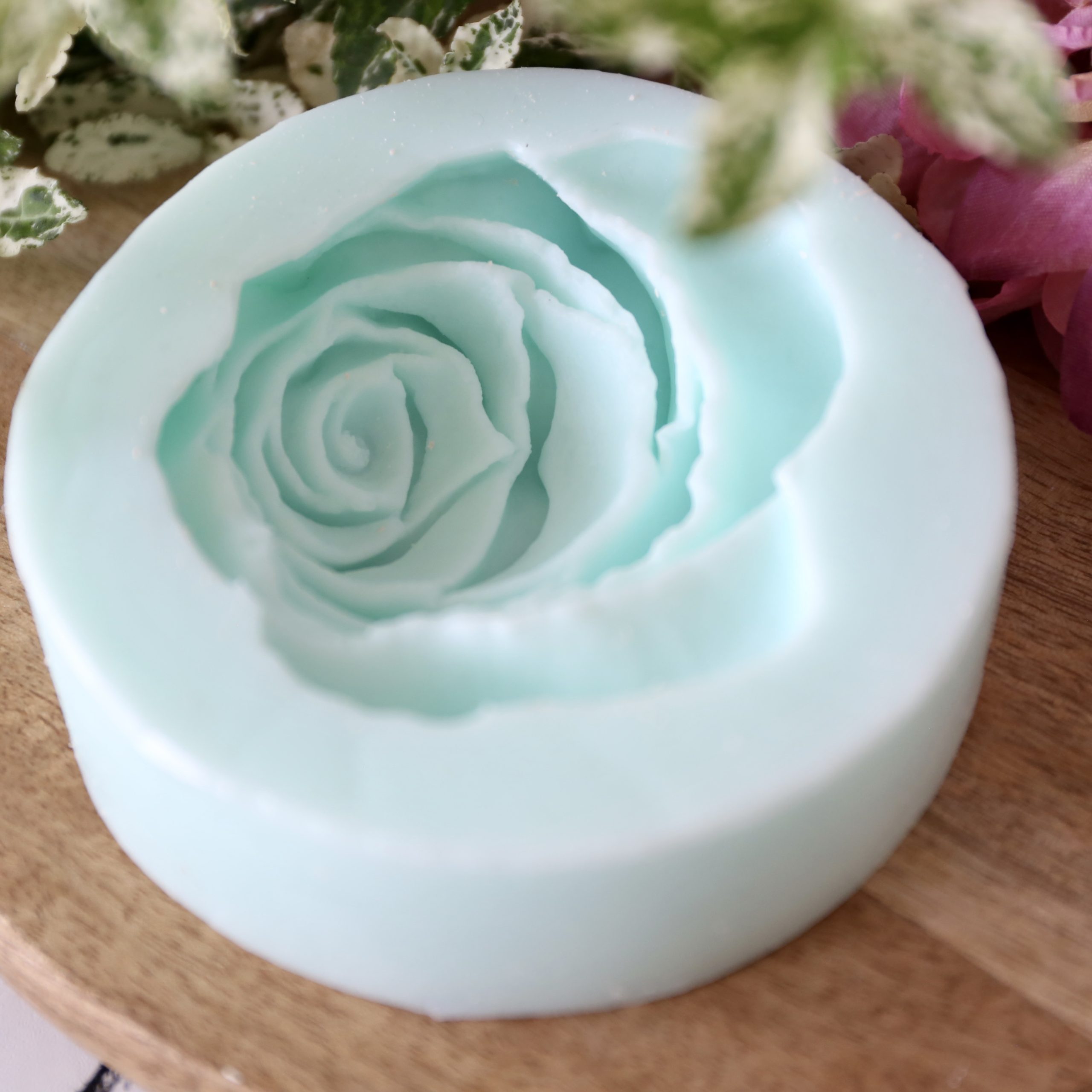 *Silikon - Gießform - Blüten - Blumen - Flach - Rose* – Bild 5
