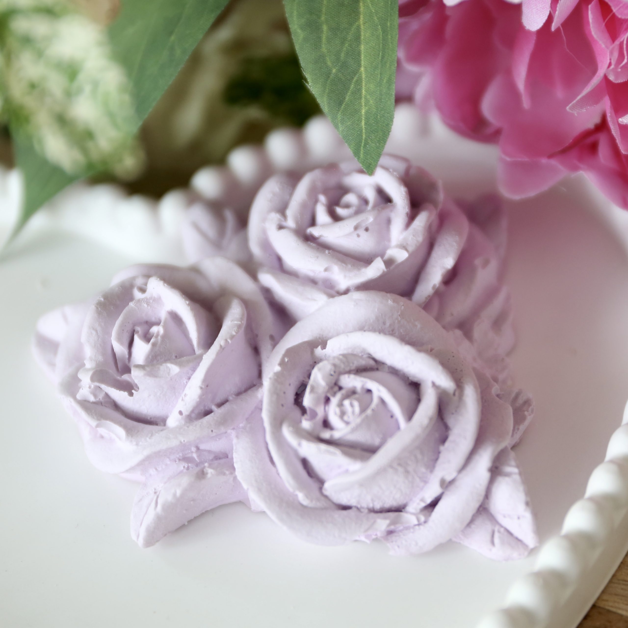 *Silikon-Gießform - Blüten - Blumen - Rosenblüten - Rosenbouquet* – Bild 2