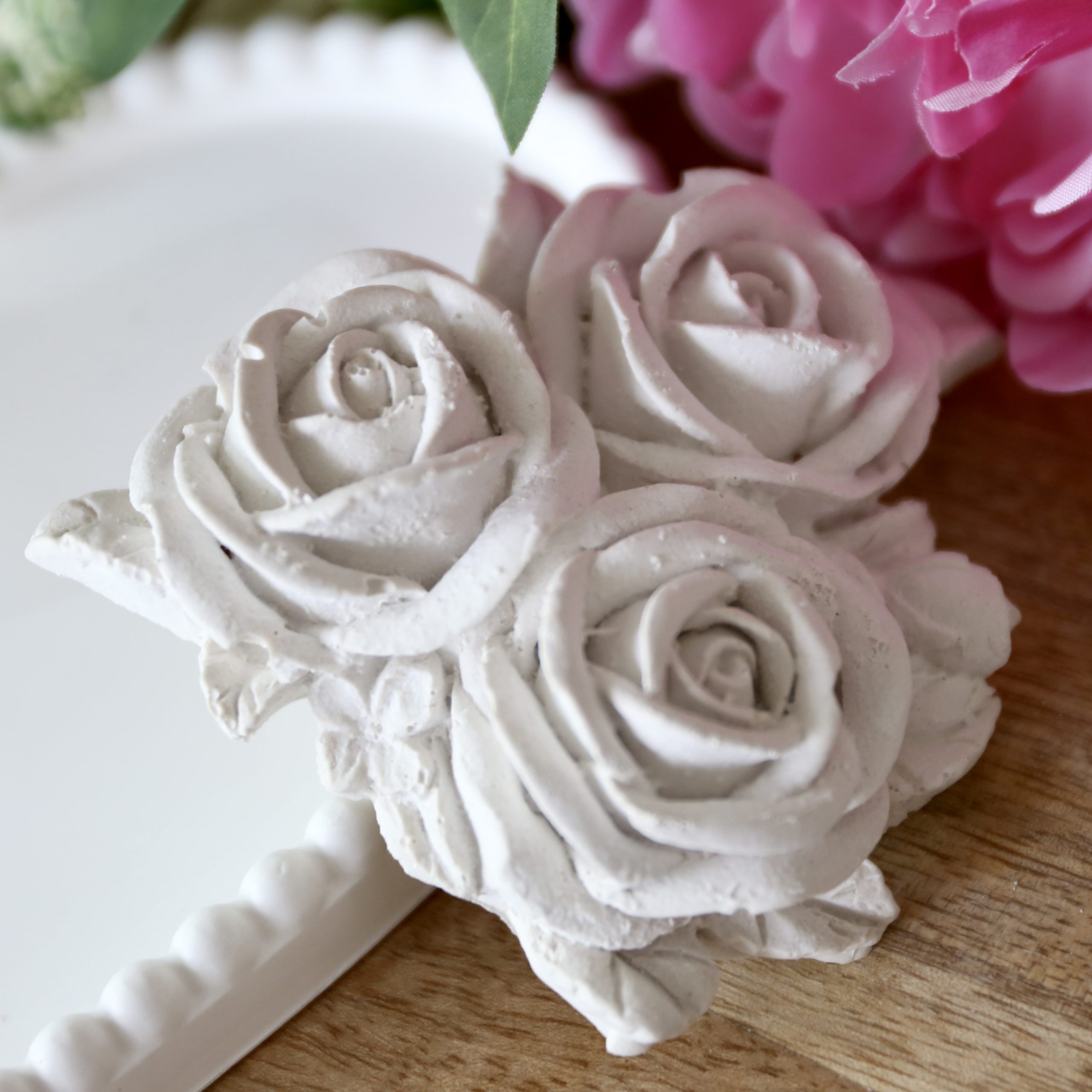 *Silikon-Gießform - Blüten - Blumen - Rosenblüten - Rosenbouquet* – Bild 4