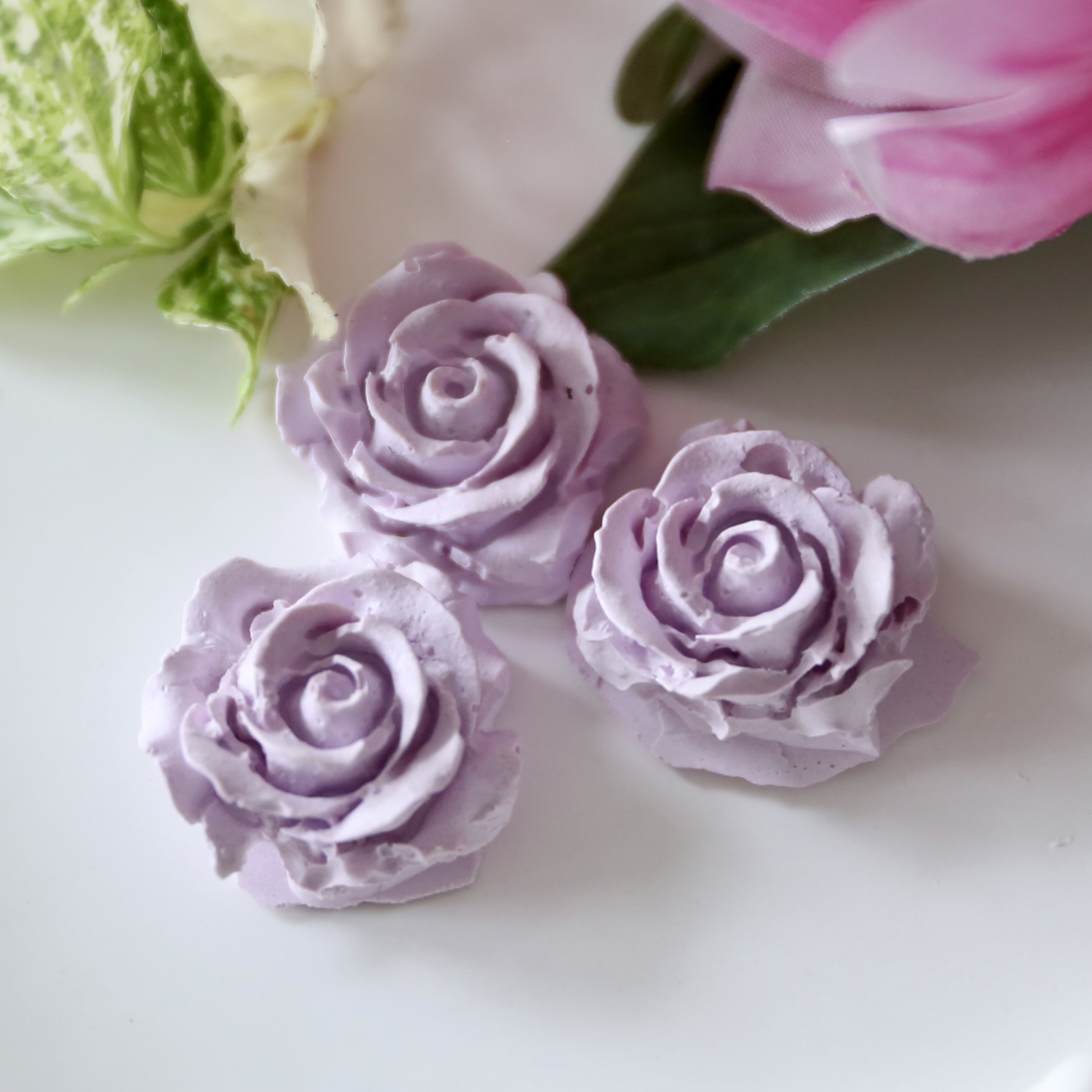*Silikon-Gießform - Mini Rosenblüten - Filigran - 3er Set* – Bild 6