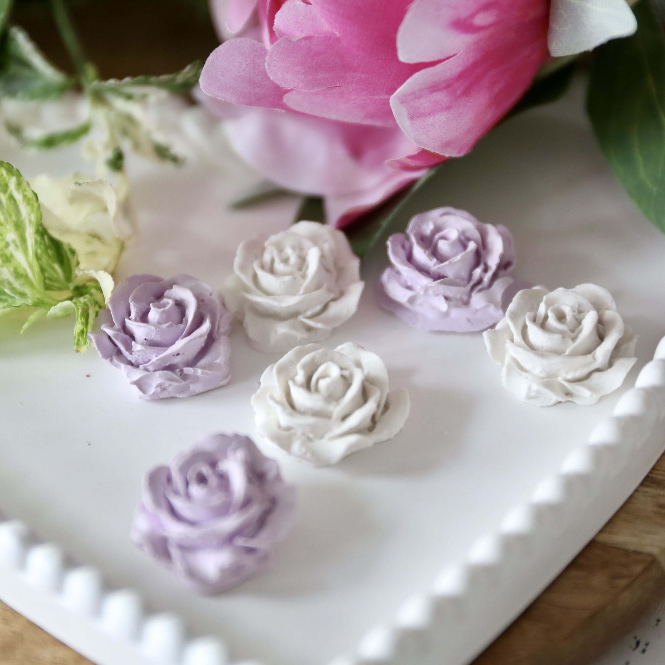 *Silikon-Gießform - Mini Rosenblüten - Filigran - 3er Set* – Bild 8