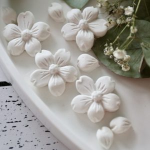 *Silikon - Mehrfach - Gießform - Mini Blüten - mit Blütenblättern*