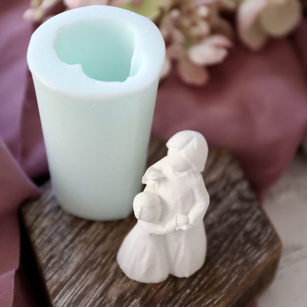 *Silikon - Gießform - Figuren Familie - Hochzeit in Schnitzoptik* – Bild 17