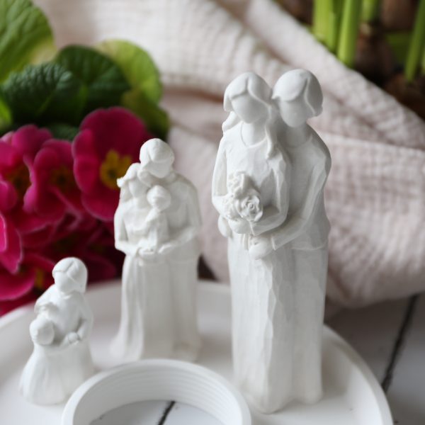*Silikon - Gießform - Figuren Familie - Hochzeit in Schnitzoptik* – Bild 21