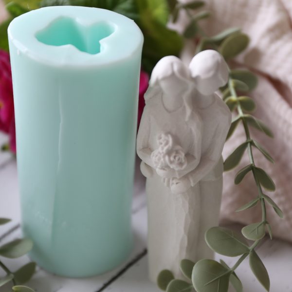 *Silikon - Gießform - Figuren Familie - Hochzeit in Schnitzoptik* – Bild 30