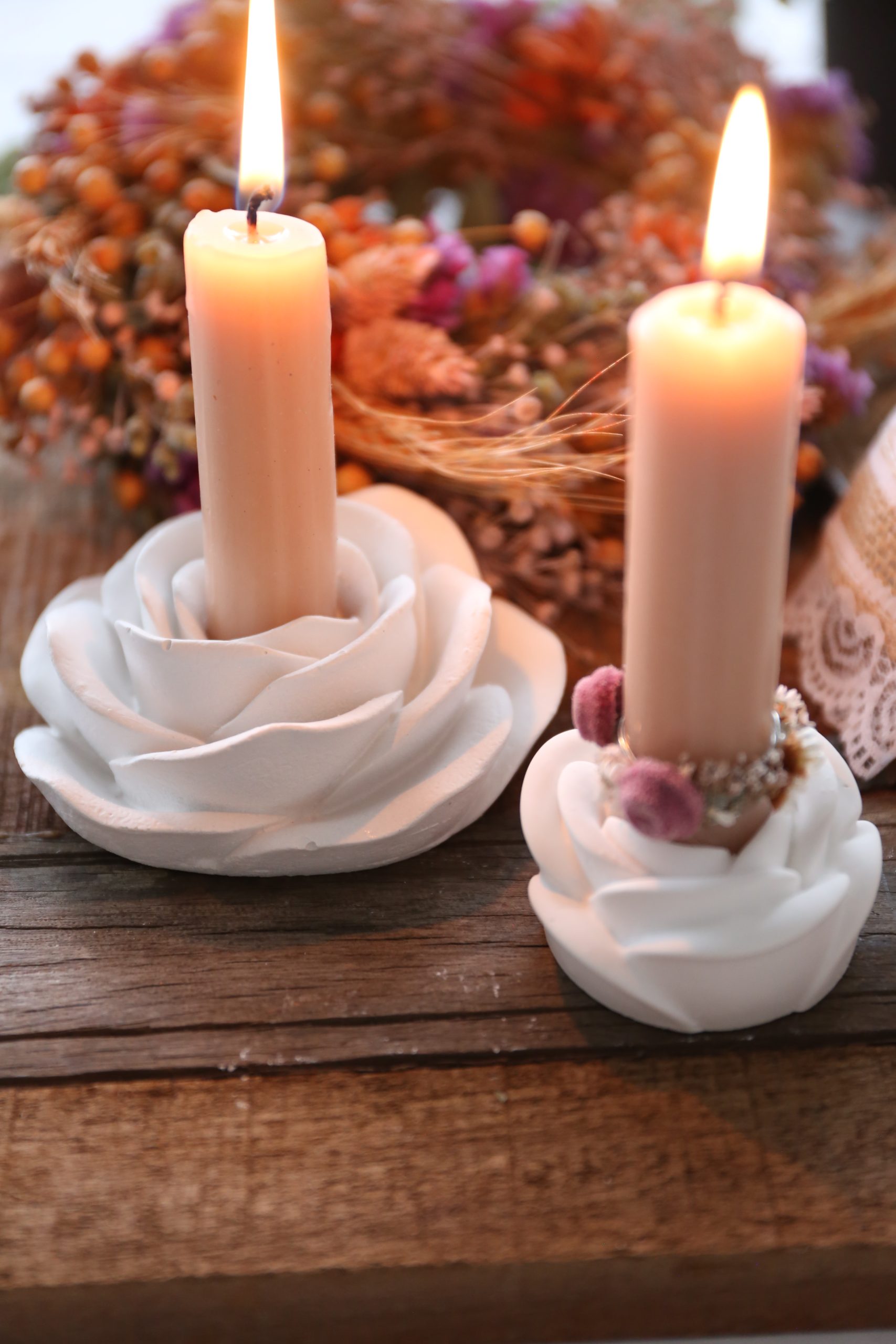 *Silikon - Gießform - Rose geschlossen / Kerzenhalter* – Bild 9