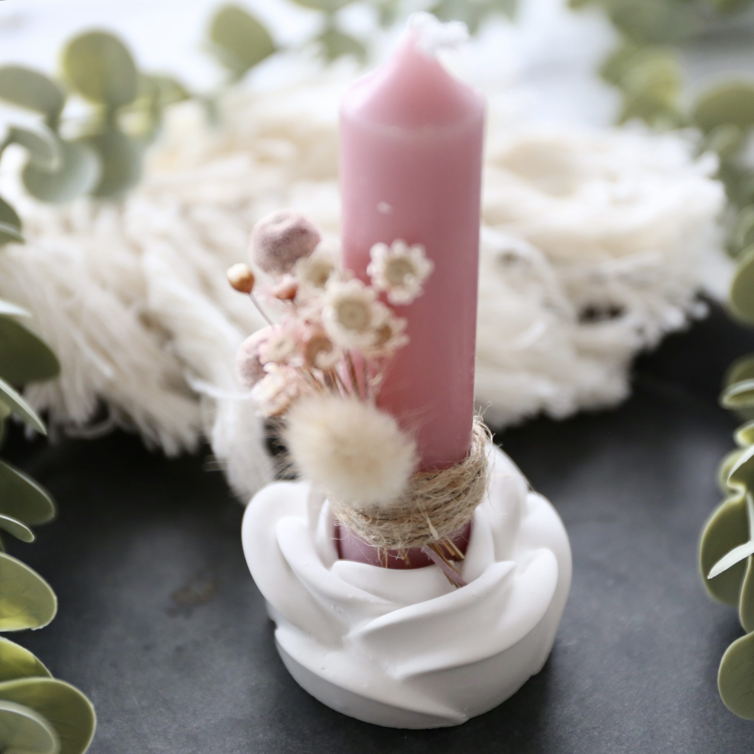 *Silikon - Gießform - Rose geschlossen / Kerzenhalter* – Bild 12