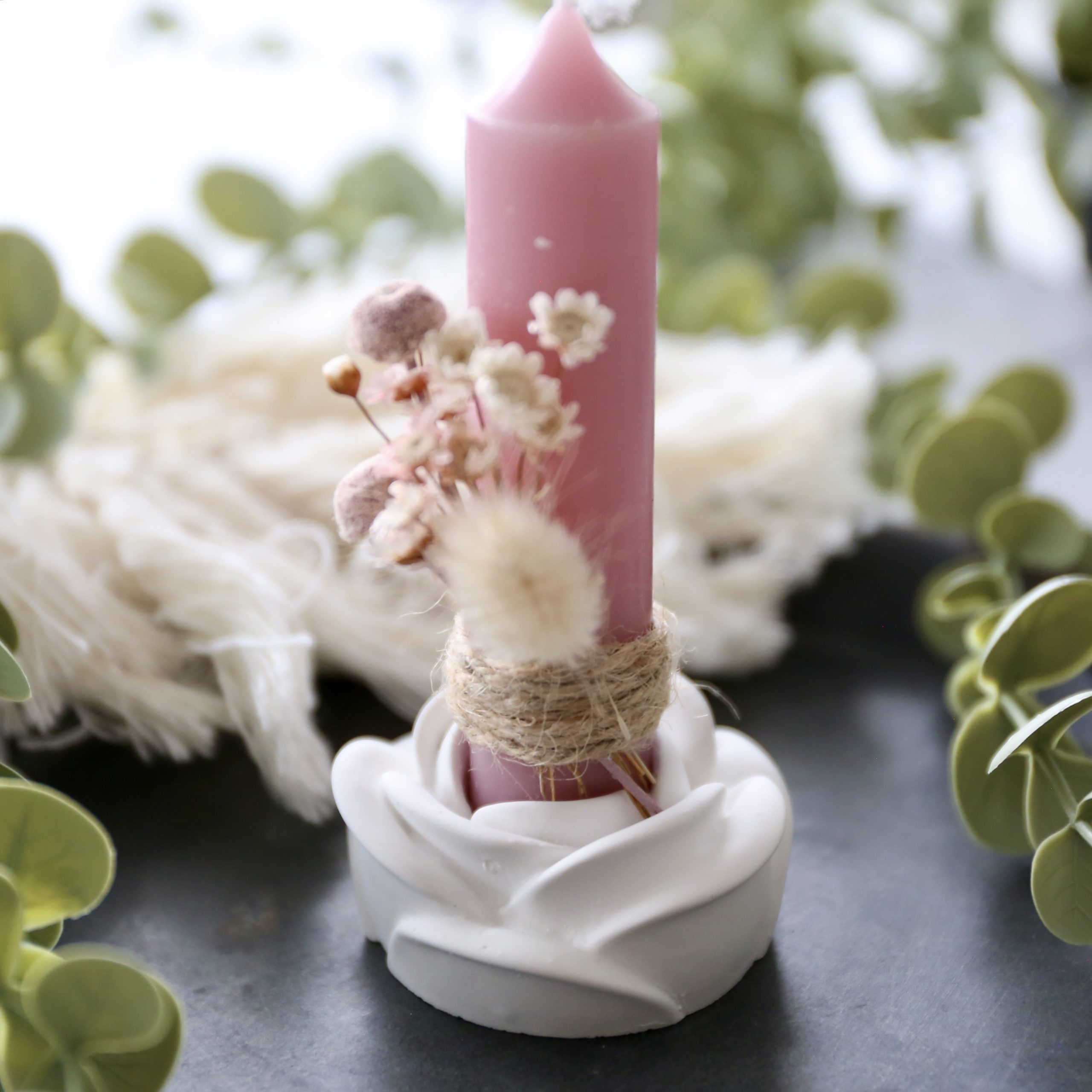 *Silikon - Gießform - Rose geschlossen / Kerzenhalter* – Bild 13