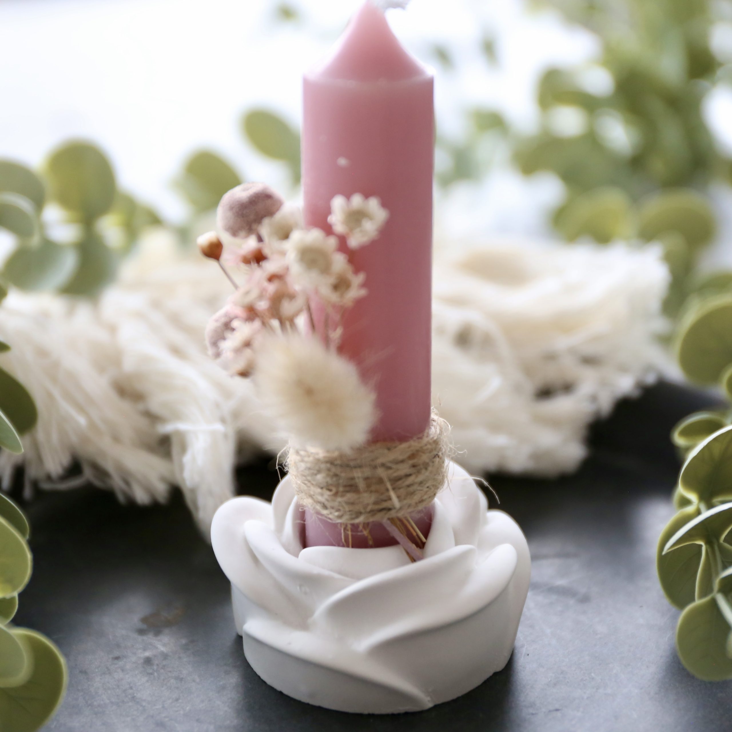 *Silikon - Gießform - Rose geschlossen / Kerzenhalter* – Bild 14