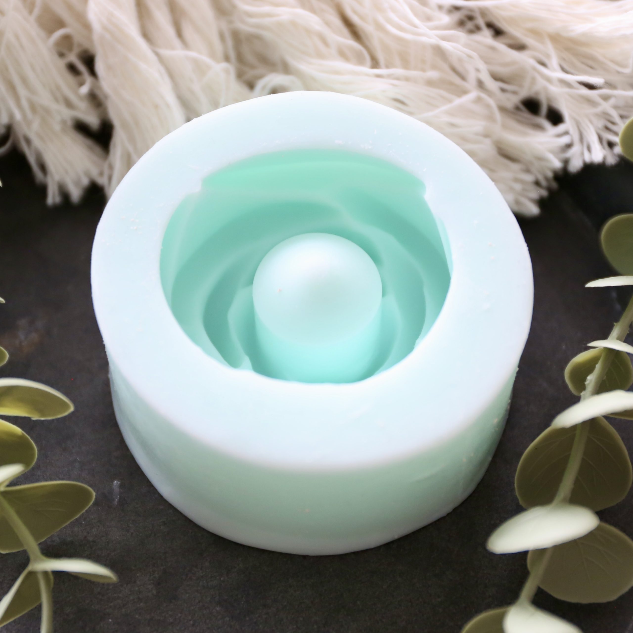 *Silikon - Gießform - Rose geschlossen / Kerzenhalter* – Bild 4