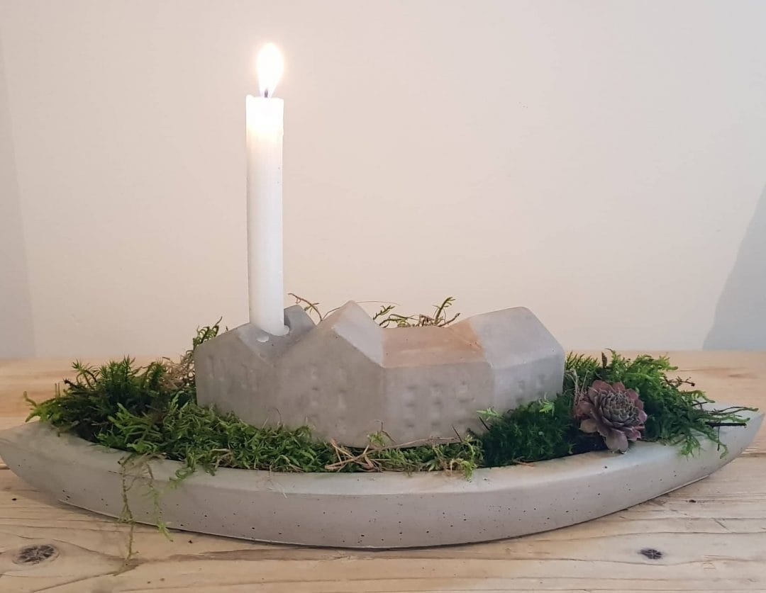 CUVZORA Silikon Gießform Adventskranz - DIY Form Für Kerzen & Deko
