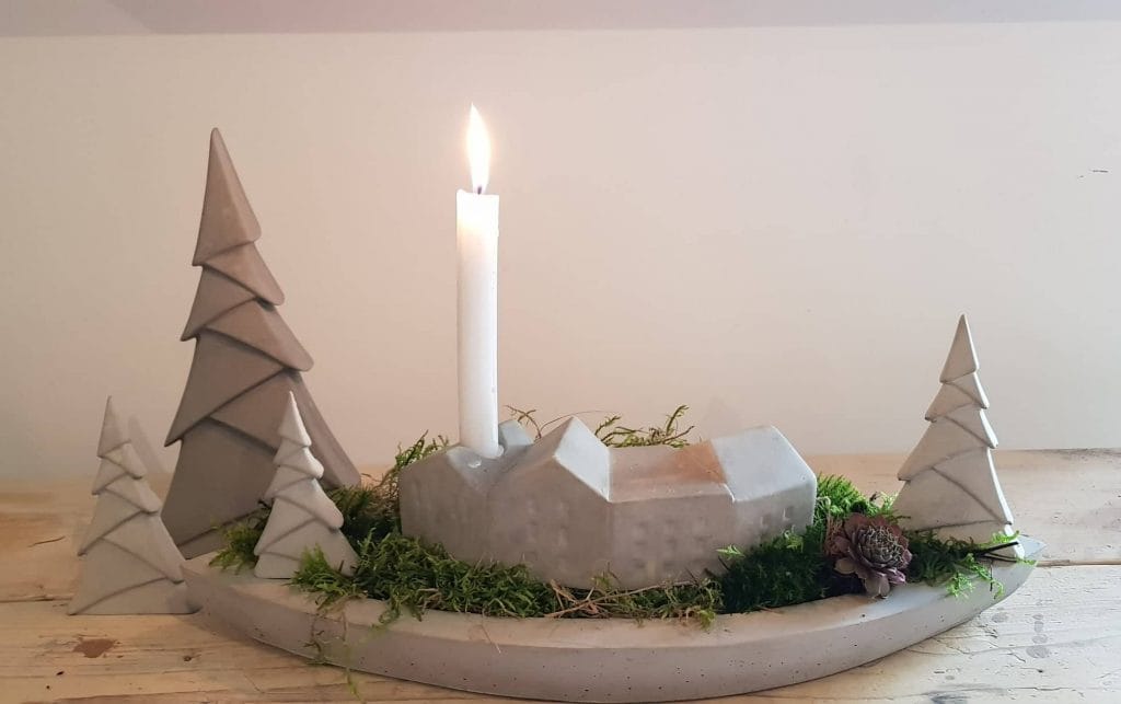 Silikonform Für Digitale Kerzen 1-4 - DIY Adventskranz Form Für Gips & Epoxidharz