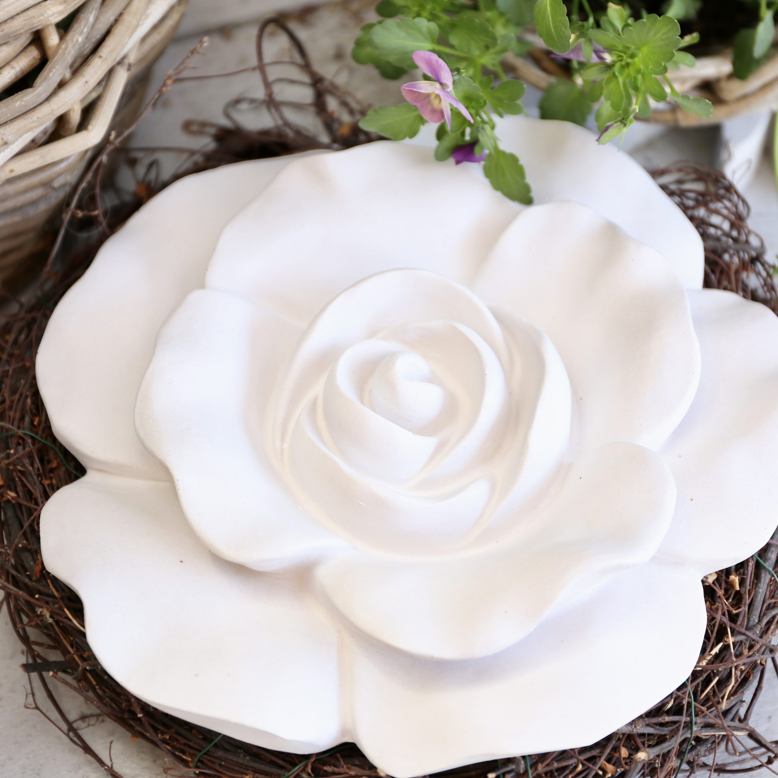 Silikon - Gießform - Rosenblüte - Blütendeko - Mit und ohne Kerze – Bild 43