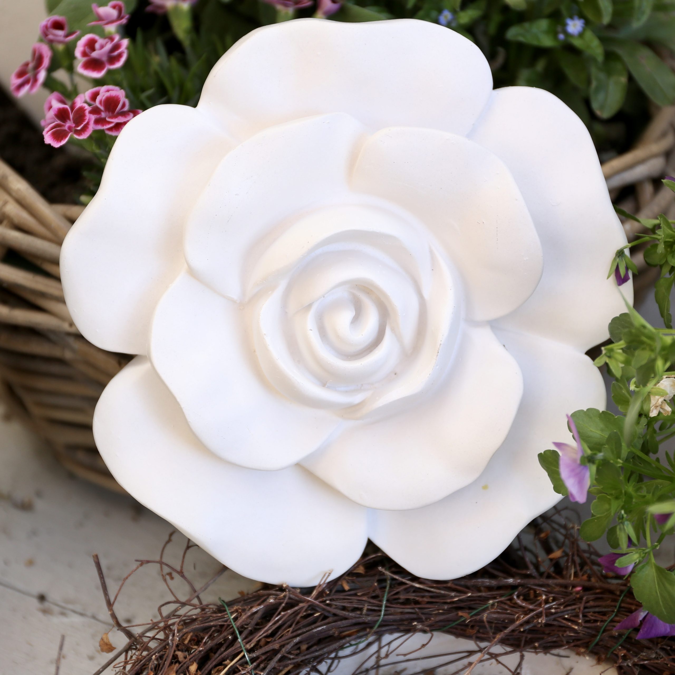 Silikon - Gießform - Rosenblüte - Blütendeko - Mit und ohne Kerze – Bild 49