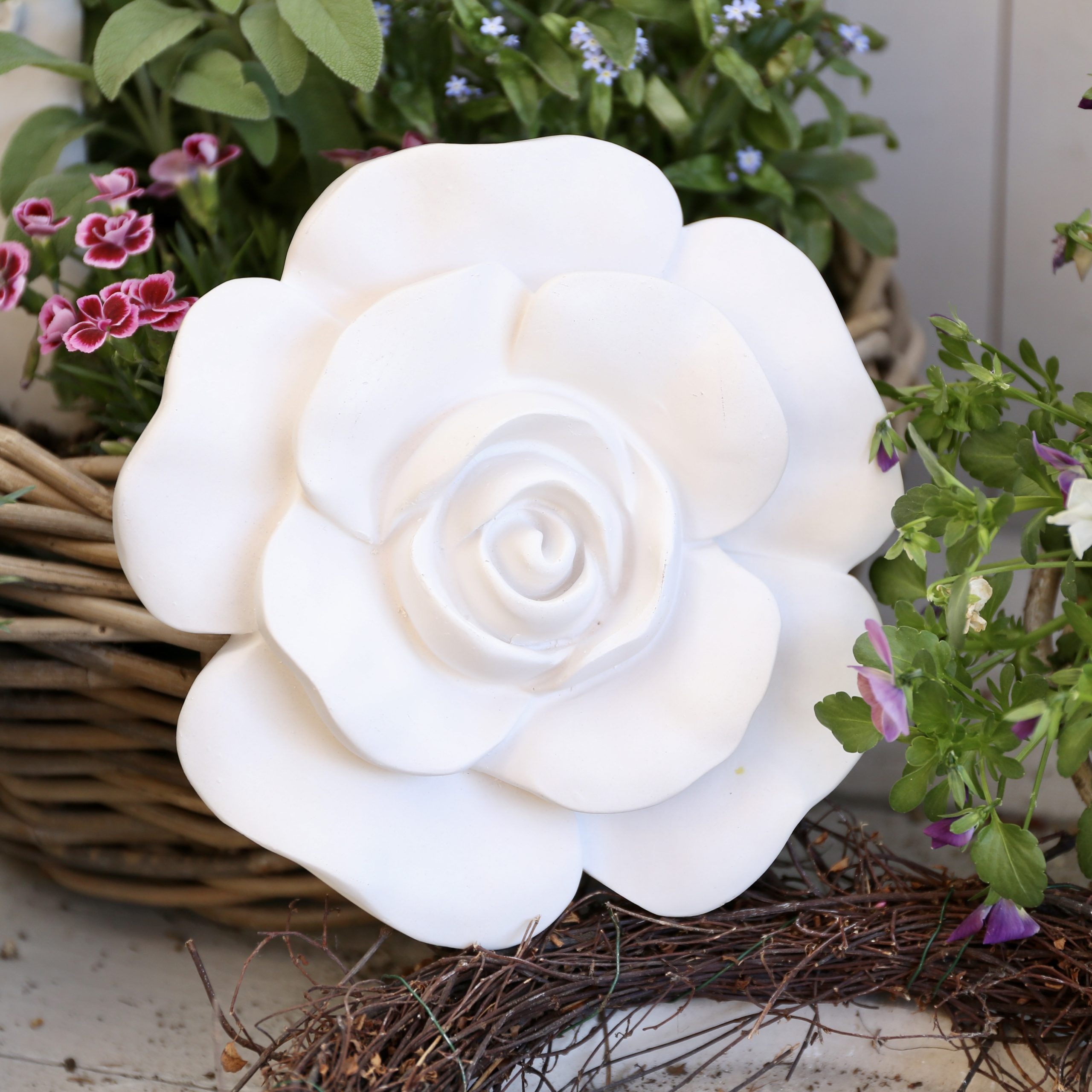 Silikon - Gießform - Rosenblüte - Blütendeko - Mit und ohne Kerze – Bild 50