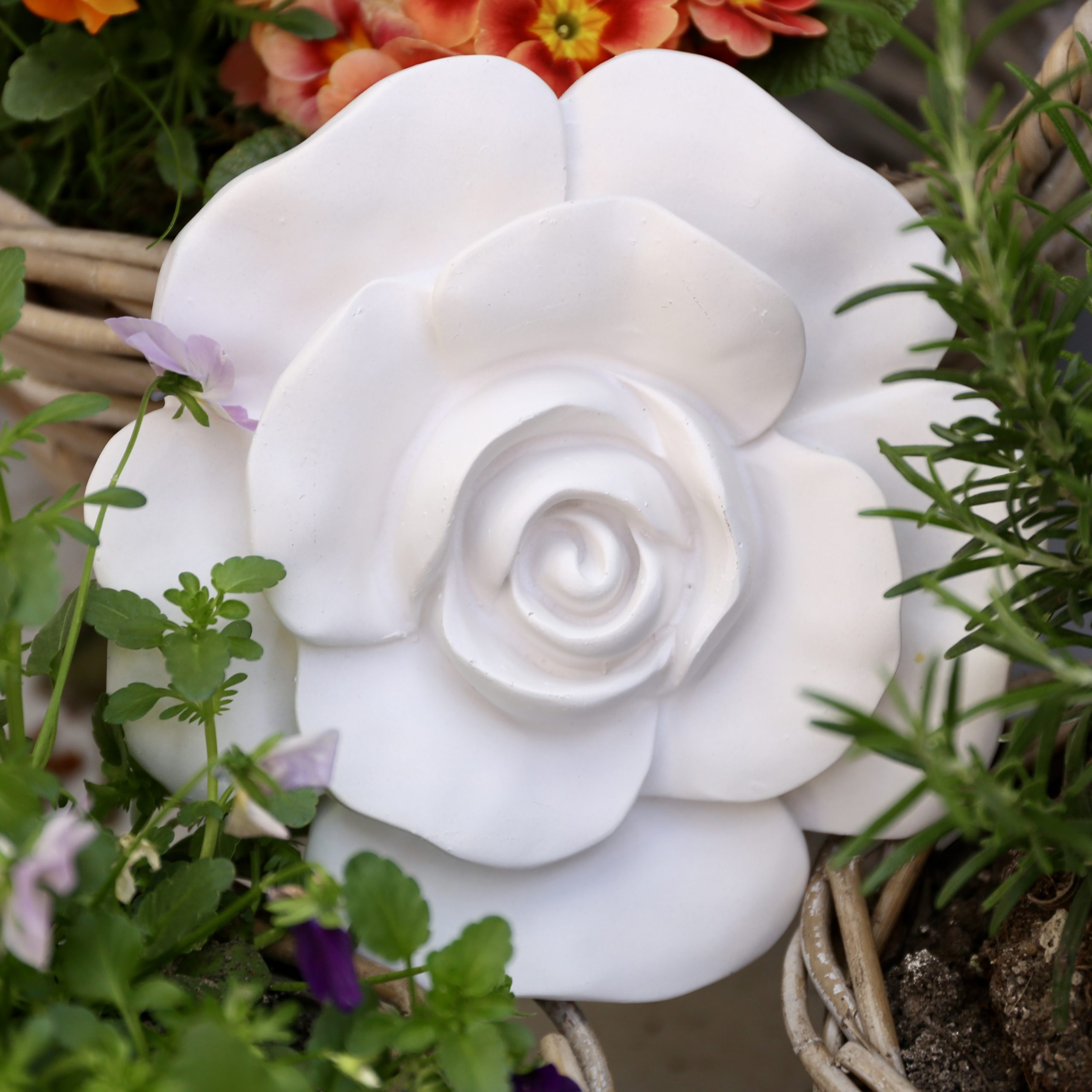 Silikon - Gießform - Rosenblüte - Blütendeko - Mit und ohne Kerze – Bild 52
