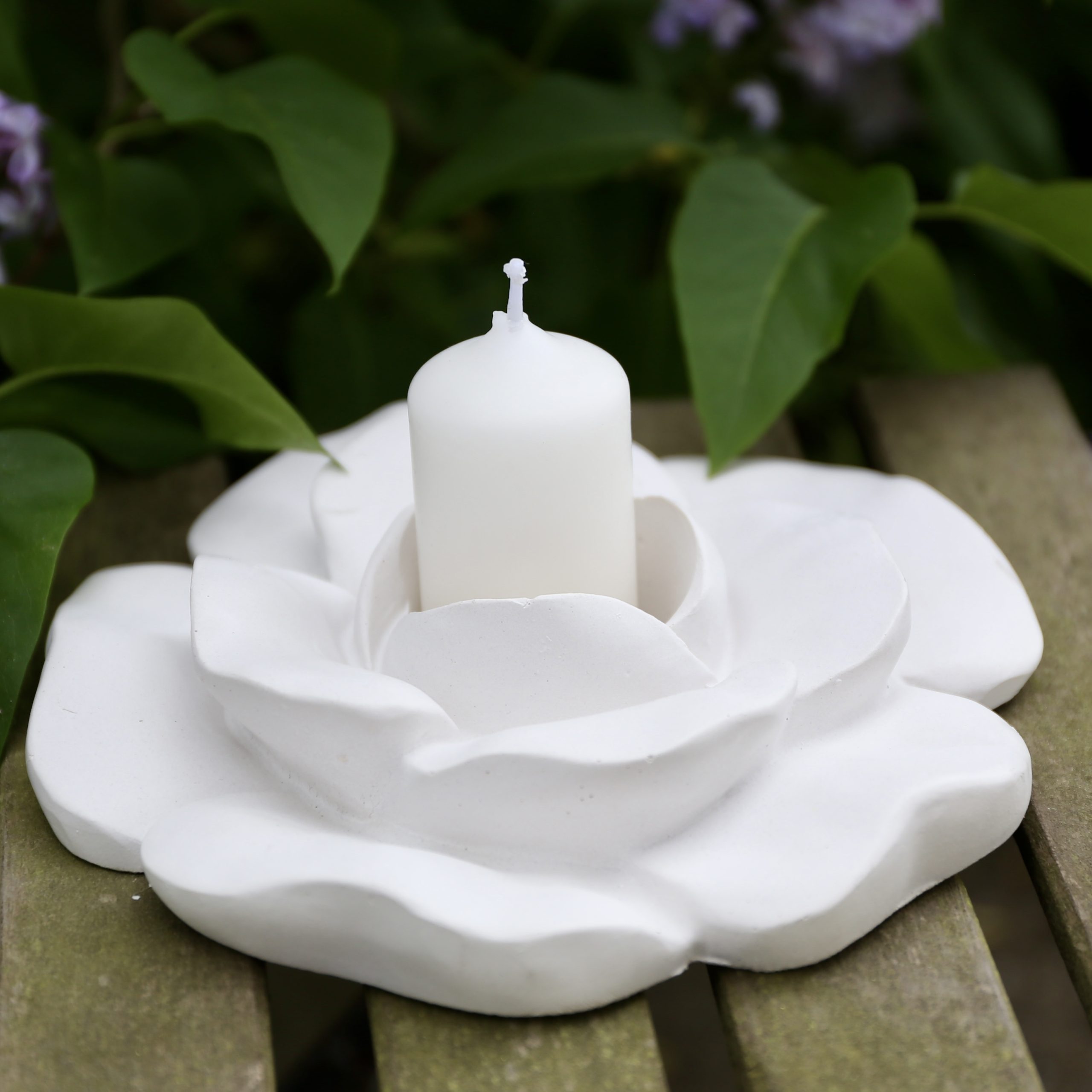 Silikon - Gießform - Rosenblüte - Blütendeko - Mit und ohne Kerze – Bild 28
