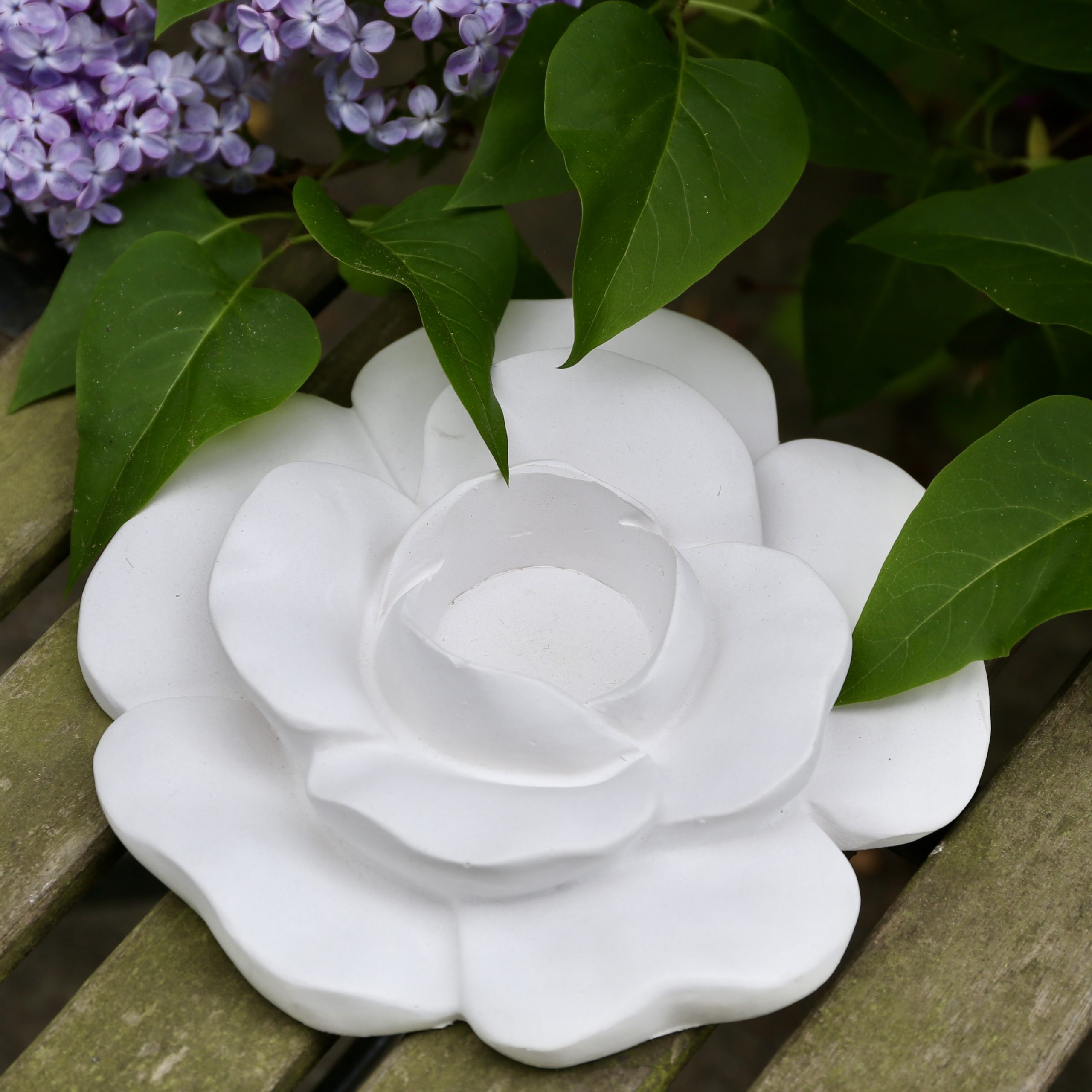 Silikon - Gießform - Rosenblüte - Blütendeko - Mit und ohne Kerze – Bild 29