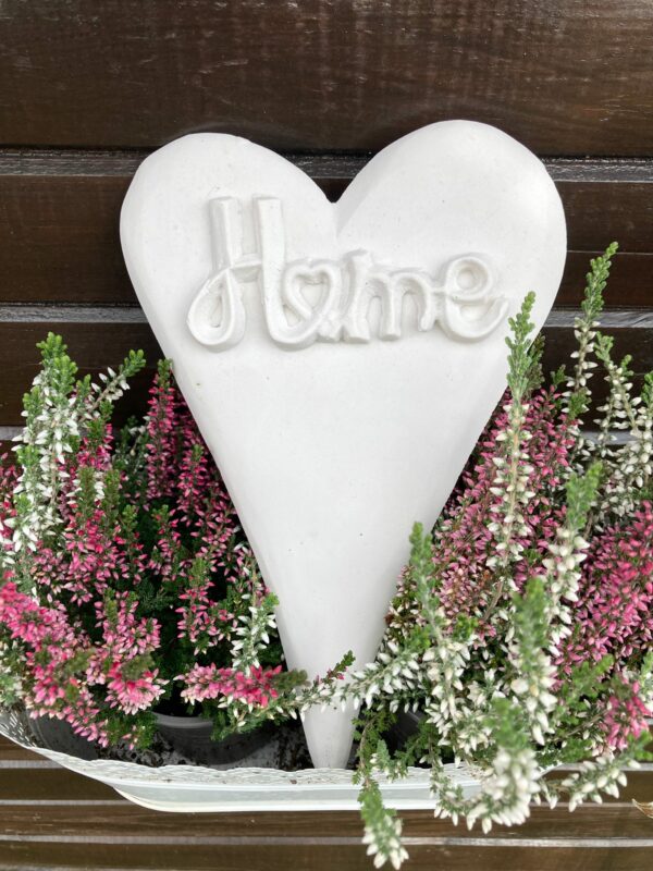 Silikon - Gießform - Herzen - "HOME und LOVE" - Pflanzstecker – Bild 10