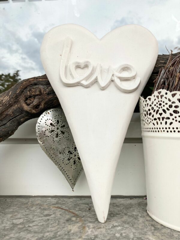 Silikon - Gießform - Herzen - "HOME und LOVE" - Pflanzstecker – Bild 4