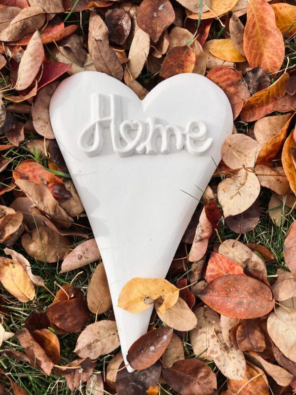 Silikon - Gießform - Herzen - "HOME und LOVE" - Pflanzstecker – Bild 12