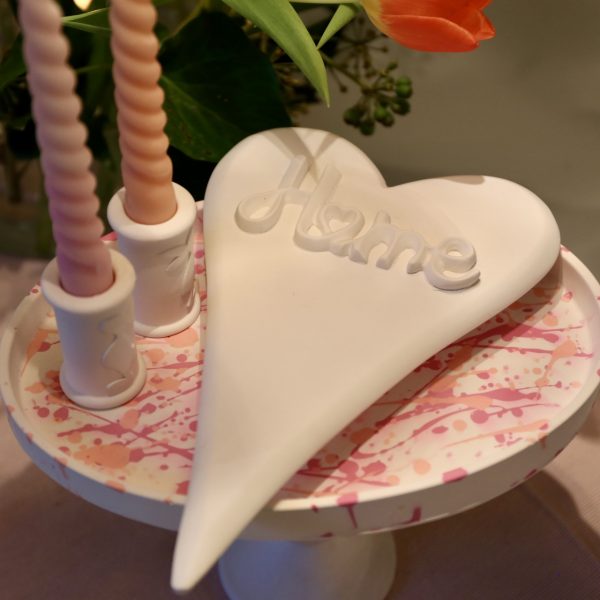 Silikon - Gießform - Herzen - "HOME und LOVE" - Pflanzstecker – Bild 16
