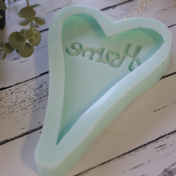 Silikon - Gießform - Herzen - "HOME und LOVE" - Pflanzstecker – Bild 23