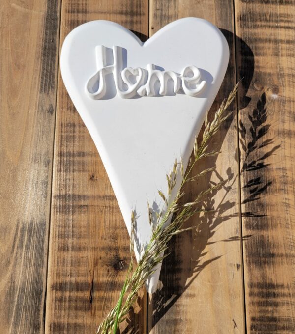Silikon - Gießform - Herzen - "HOME und LOVE" - Pflanzstecker – Bild 2