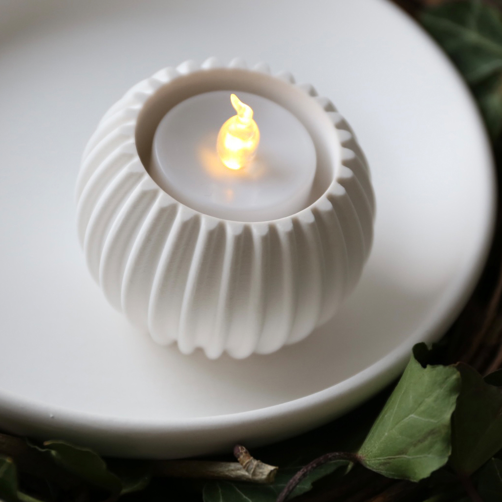 Silikon – Gießform – Kerzenhalter – 2 in 1 – mit Rillen – für Stabkerzen &  Teelichter, Silke Hermes