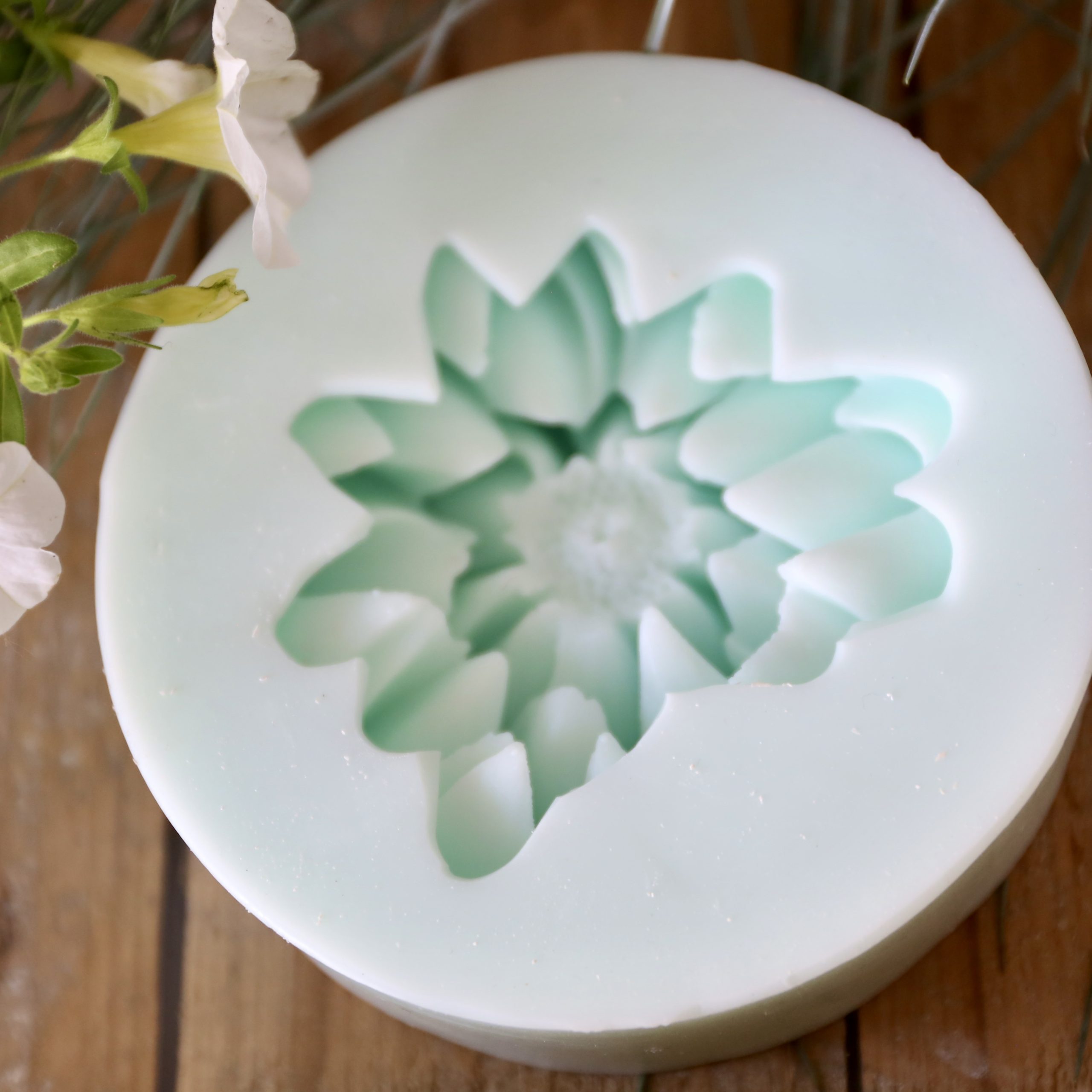 *Silikon-Gießform - Blüten - Blumen - Offene Dahlie* – Bild 6