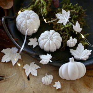 Silikon - Gießformen - 7 teiliges Set - Herbst Halloween - auch toll für Kerzenwachs -