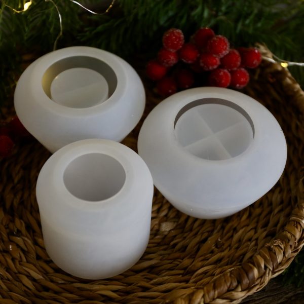Silikon - Gießform - Tannenbaum zum Stapeln - 3 Teile - toll für Kerzenwachs – Bild 10