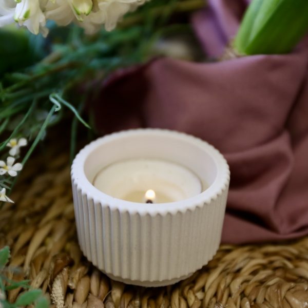 Silikon - Gießform - Mini Kerzenhalter - elegante Streifen - 2 Varianten – Bild 9