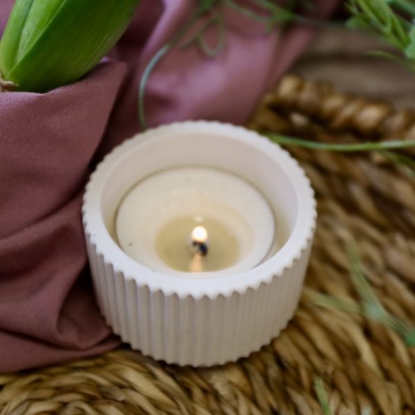 Silikon - Gießform - Mini Kerzenhalter - elegante Streifen - 2 Varianten – Bild 7