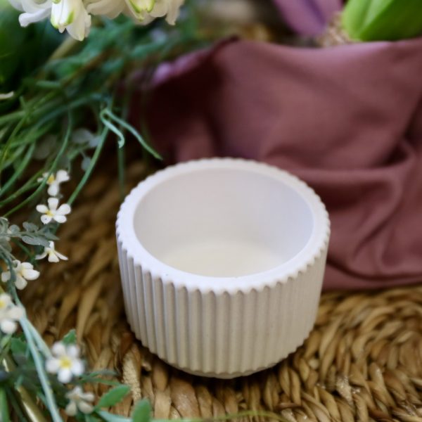 Silikon - Gießform - Mini Kerzenhalter - elegante Streifen - 2 Varianten – Bild 3