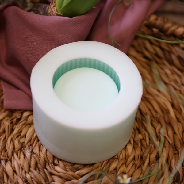 Silikon - Gießform - Mini Kerzenhalter - elegante Streifen - 2 Varianten – Bild 2