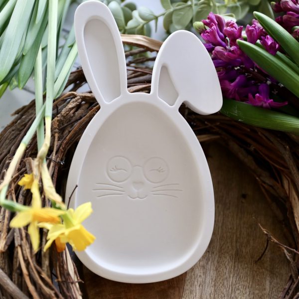 Silikon - Gießform - Dekoteller - Süßes Häschen - Hase - aus 2 Größen - wählbar - perfekt für Ostern – Bild 3