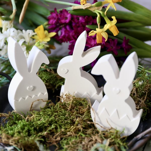 Silikon - Gießform - Kleine Osterhasen im Osterei mit Herz - Multiform – Bild 11